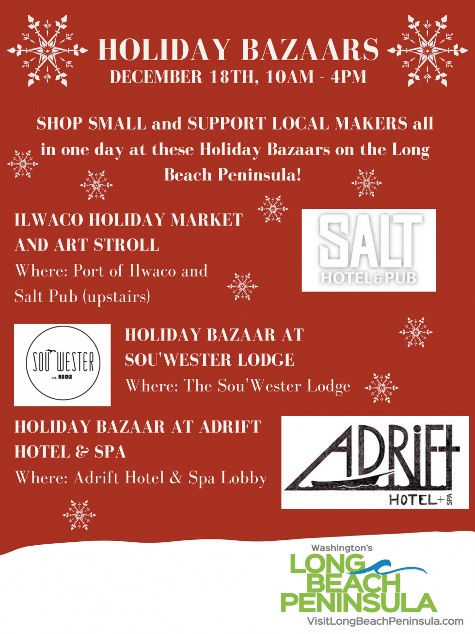 LBP Holiday Bazaars Visit Long Beach Peninsula