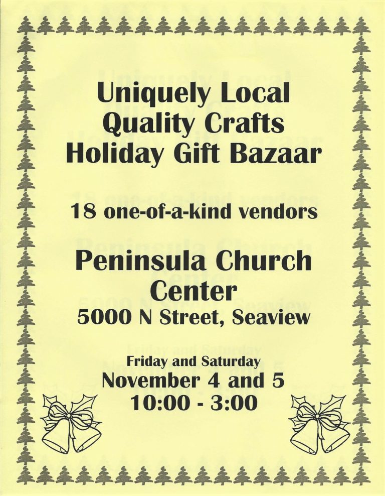 Peninsula Church Center Holiday Gift Bazaar